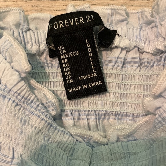 Blue Cropped Top - Picture 3 of 4